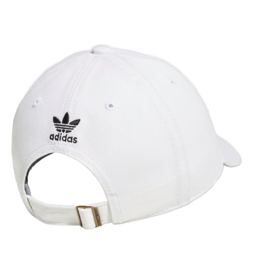 white adidas originals style women’s hat | adidas embroidered logo | adjustable - Picture 7 of 8